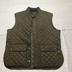 Army green Belstaff quilted vest
